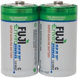 FUJI ENVIROMAX 4200BP2 EnviroMax C Super Alkaline Batteries, 2 pk