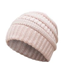 Beanie for Women and Men - Warm&Soft Winter Acrylic Patterned Knit Skull Cap (Set: Set of 1, Color: Pink WB)