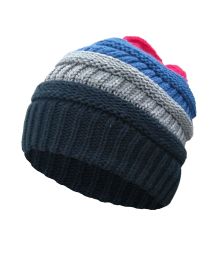 Beanie for Women and Men - Warm&Soft Winter Acrylic Patterned Knit Skull Cap (Set: Set of 1, Color: 4 Colors Mixed)